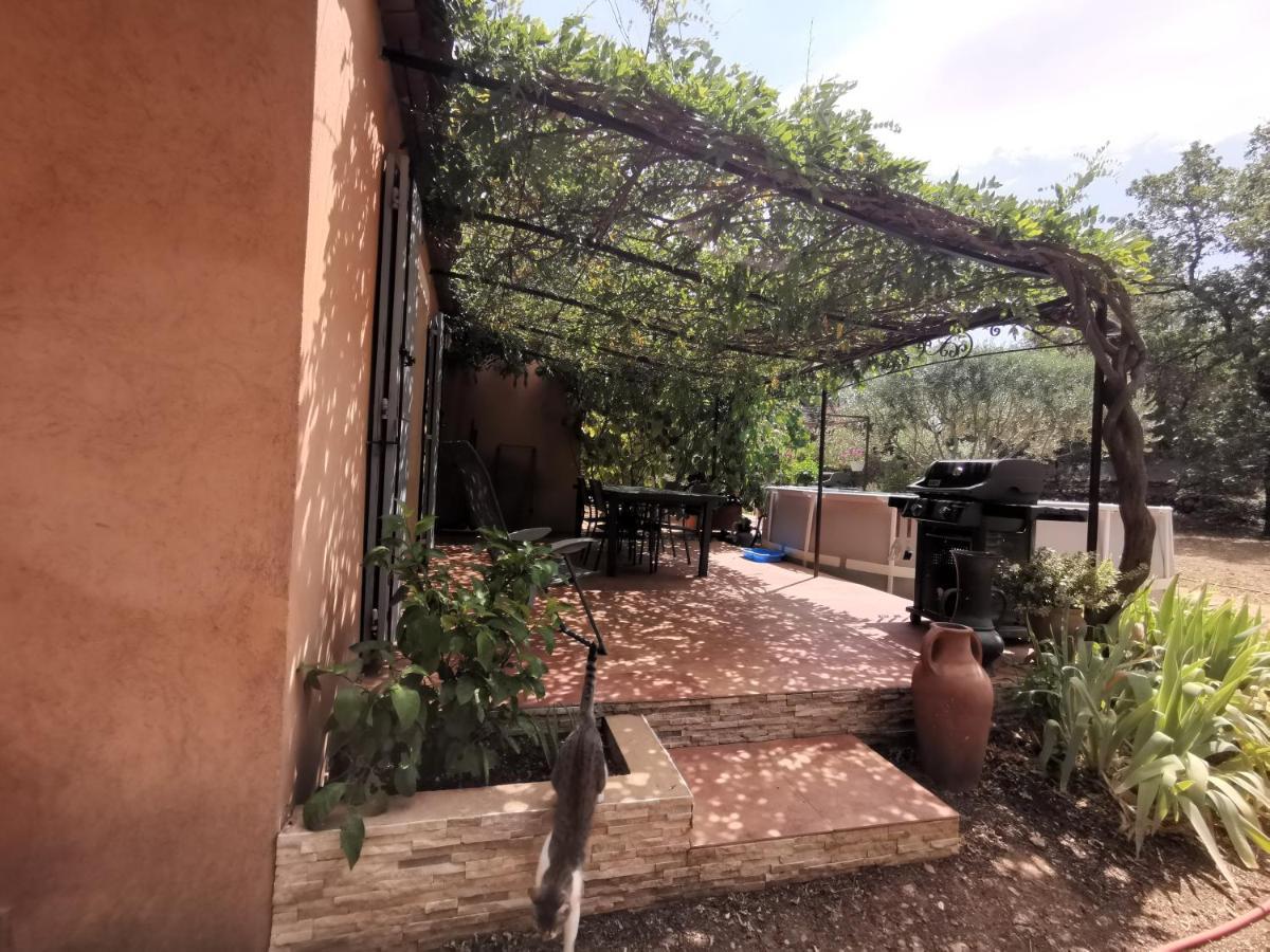 T2 indépendant terrasse et piscine au calme Var sud de la France Flassans-sur-Issole Exterior foto